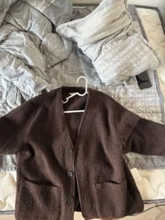 ZARA メンズ カーディガン ブラウン Mサイズのサムネイル
