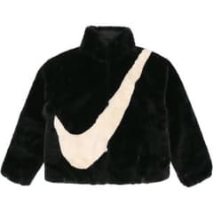 Nike フェイクファージャケット フリース L ブラックのサムネイル