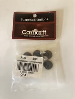 カーハート　Carhartt　サスペンダー　タックボタン　ゴールド　釦　パーツ