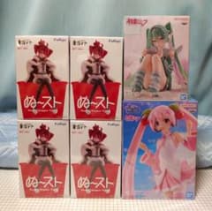 (미개봉) 피규어 6 점 중음 테토 하츠네 미쿠 벚꽃 미쿠