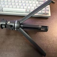 コンパクト卓上三脚 ミニ三脚 雲台付き 美品のサムネイル