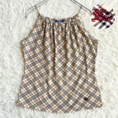 【バーバリーブルーレーベル】✳︎かわいいノバチェック柄キャミソール✳︎38size バーバリーブルーレーベル】✳︎かわいいノバチェック柄キャミソール