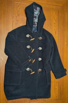 バーバリーBURBERRY ネイビー ダッフルコート - メルカリ
