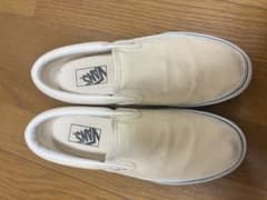 VANS スリッポン ホワイト スニーカーのサムネイル