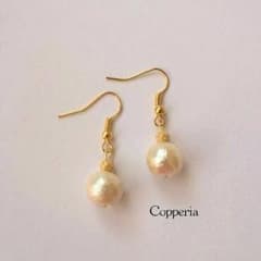 コットンパールピアス.+*:゜のサムネイル
