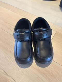 入学式に！瞬足 ローファー 19cm ブラック フォーマルシューズ 革靴のサムネイル