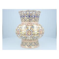 美品】Zsolnay ジョルナイ 花瓶 金彩装飾 ハンガリー製 アンティーク調