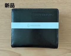 《新品•未使用》　GIANNI VALENTINO 二つ折り財布 ダークブラウンのサムネイル