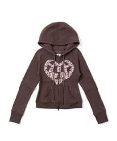 HTH lace heart logo hoodie ブラウン Sサイズのサムネイル