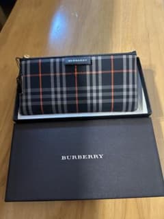BURBERRY ペンポーチ M ブルーチェック 紺のサムネイル