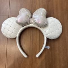 ホワイトミニー耳カチューシャ　ディズニーカチューシャのサムネイル