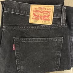Levi 555 ブラックデニム W34 L32のサムネイル