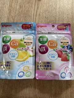 ピジョン かんでおいしい葉酸タブレット Caプラス 60粒のサムネイル
