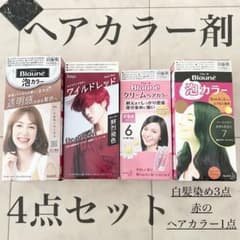 新品 ヘアカラー剤 まとめ売り 4点セット 白髪染め泡カラー クリーム