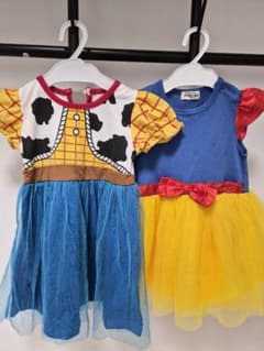​【サイズ90】ディズニー ワンピース 2着セット ジェシー／白雪姫 姉妹のサムネイル