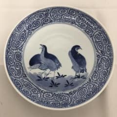古伊万里　鶉絵染付のサムネイル