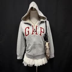 OLD GAP ロゴ ジップパーカー 海外ガール 平成ギャル y2kグランジ