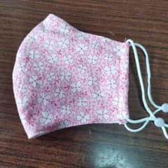 花柄ピンクマスクケースハンドメイド - メルカリ