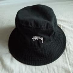 STUSSY ステューシー バケットハット ブラック　正規品のサムネイル