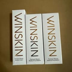 新品未開封】WINSKIN ウィンスキン ファンデーション2個&薬用クリーム1