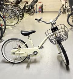 自転車　あさひ　イノベーションファクトリー　キッズ　アイボリー 18インチ イノベーションファクトリー キッズ 18-O 18インチ 子供用 自転車 自転車本体