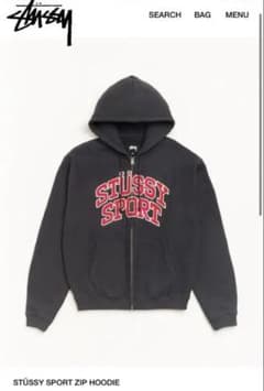 【新品未開封】STUSSY SPORT ZIP HOODIE 黒 Lのサムネイル