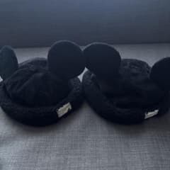 東京ディズニーリゾート ミッキー ファンキャップ 2個セット　黒　帽子　被り物のサムネイル