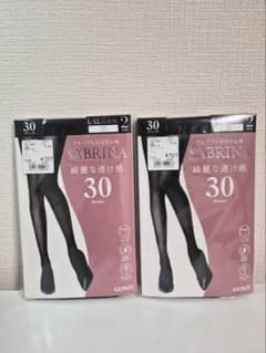 GUNZE SABRINA 30デニール タイツ L-LL 2足組×2セットのサムネイル