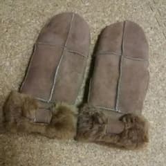 【処分価格】フェイクムートン手袋☆ミトンのサムネイル