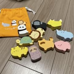 つぶらな瞳の動物園 木製積み木セットのサムネイル