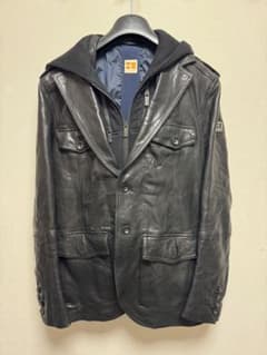 BOSS ORANGE 黒 レザージャケットのサムネイル