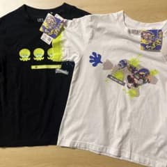 Uniqlo Splatoon 3 T-shirts, 2-pack, 120cm, short-sleeved.