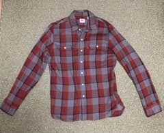 LEVI'S 赤・グレー チェック柄 ネルシャツのサムネイル