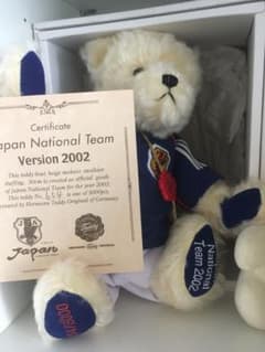 サッカー日本代表 2002限定テディベア ワールドカップ - メルカリ