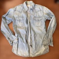Levi's 리바이스 60507 데님 지퍼 셔츠 긴팔 M
