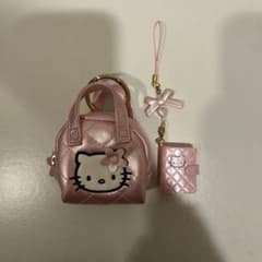 キティ キルティングミニポーチ キーホルダー