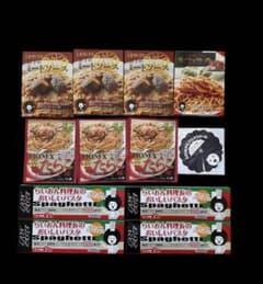 ヒロセ通商 計87食+オマケ　 丼の具、パスタソース、パスタ、パックご飯 ヒロセ通商 パスタソース3種 スパゲッティ パスタ麺12食分 パスタ