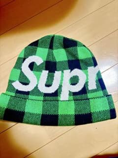 Supreme チェック柄 ニット帽 Supreme チェック柄 ニット帽 - メルカリ