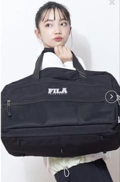lovetoxic FILA ボストンバッグ ブラックのサムネイル