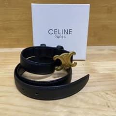 美品/箱付き】CELINEベルトトリオンフ！75 ] - メルカリ