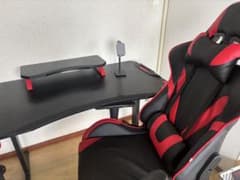 ゲーミングチェア レッド ブラックのサムネイル