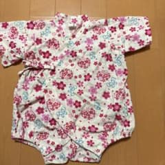 ベビー甚平 ロンパース 花柄 70cmのサムネイル