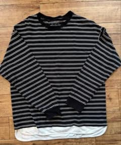 GLOBAL WORK ヘビロッTEE レイヤード長袖 キッズロンT 160cm - 4