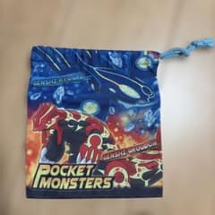 ポケットモンスター 巾着袋 ゲンシグラードン ゲンシカイオーガのサムネイル