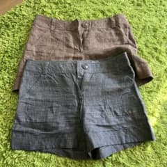 麻ショートパンツ￼2枚セットのサムネイル