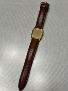 Vintage 80s】SEIKO セイコー レクタンギュラー ゴールド文字盤 - メルカリ