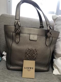 LOEWE フスタ トートバッグ シボ革 アナグラムロゴ 廃盤品