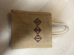 ジュート刺繍バッグ ベージュのサムネイル
