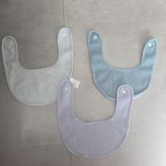 リブ編みスタイ3枚セット