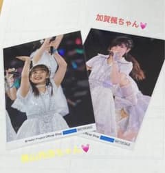 モーニング娘。22生写真　加賀楓　横山玲奈　佐藤優樹卒業コンサート限定生写真のサムネイル